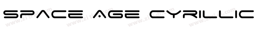 Space Age Cyrillic R字体转换